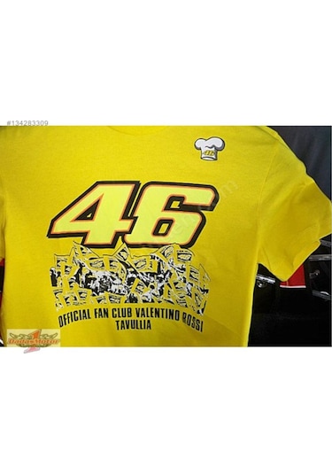 Vr46 Valentino Rossi Tshirt Sarı al Kampanyalı
