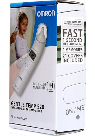 Omron Gentle Temp 520, Kulaktan 1 Sn'de Ölçüm Yapan Ateş Ölçer