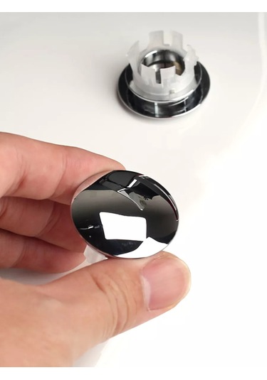 Winz Tools Lavabo Taşması İçin Metal Dekoratif Tıp 139026447 Krom