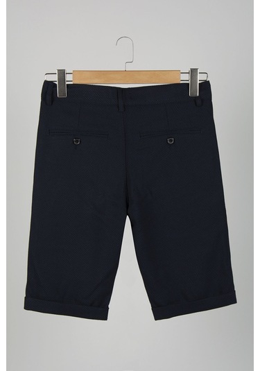 Terapi Men Erkek Koyu Lacivert Slim Fit Keten Şort Çokrenkli1