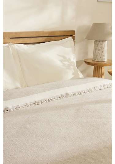 Kaşmir Home Frida Çift Kişilik Pike Bej Bej