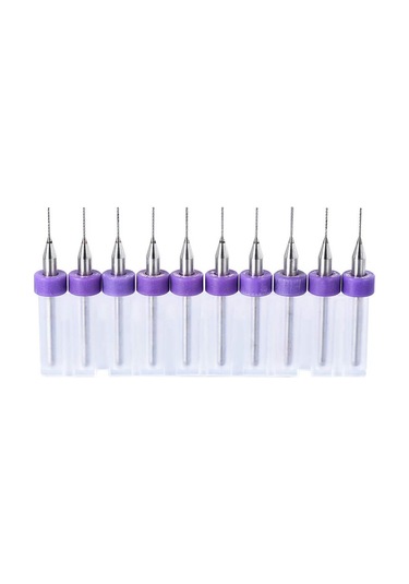 Koodmax 10 Adet 3D Yazıcı Micro Cnc Matkap Ucu Çelik Set Karbür 1.0MM