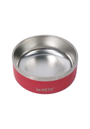 10531099 M-pets Eskımo Çift Cidarlı Mama Kabı 2l Red