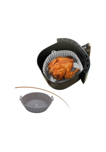 Büro Ev Ofis Mutfağı İçin 20cm Oval Fritöz Fryer Fırın Silikon Pişirme Matı