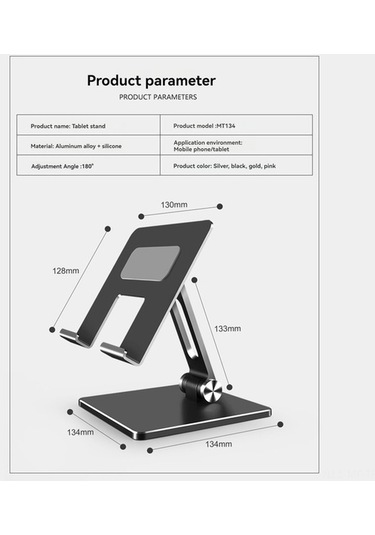 Didadodo 270 Derece Farklı Renk Seçenekleri Alüminyum Telefon & Tablet Standı - Evrensel Uyumlu