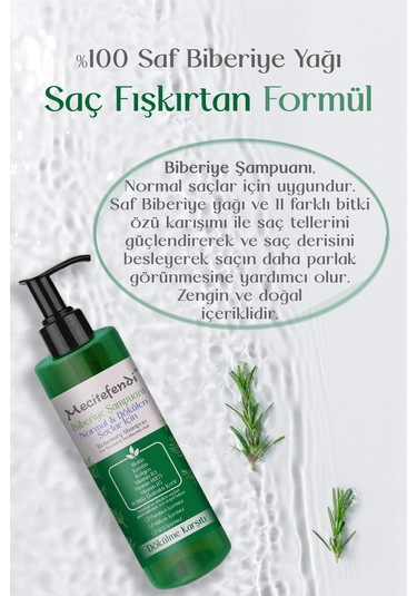 Mecitefendi Dökülme Karşıtı Biberiye Şampuanı 150 ML