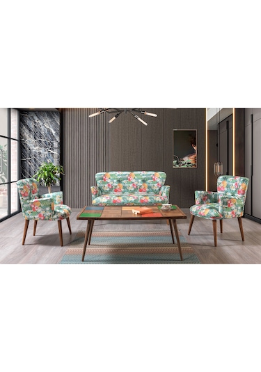 Bahar Çay Seti (Balkon, Salon, Cafe, Ofis) 2+1+1