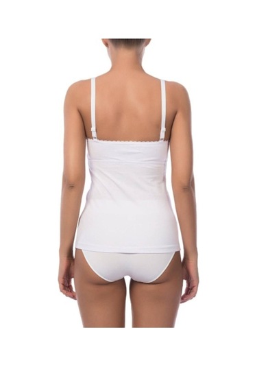 Kadın Beyaz Pamuk Emzirme Atleti 3050 001