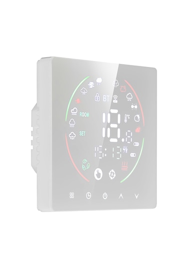 Akıllı Termostat Ev İçin 16a Elektrikli Isıtma Haftalık Programlanabilir Sıcaklık Kontrol Cihazı Lcd Ekran Dijital Akıllı Duvar Termostatı