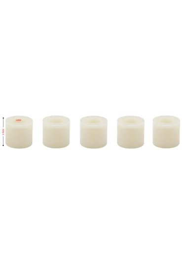 M5 Spacer Plastik Boru 8 Mm Yükseklik Abs Rround Spacer 5 Adet