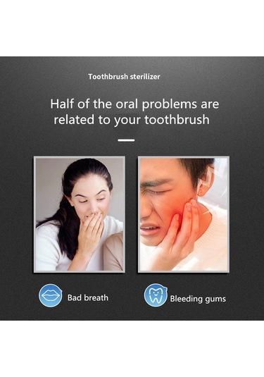 Sones Akıllı Diş Fırçası Sterilizatörü Uv Sterilizasyon Elektrikli Duvara Monte Diş Fırçalama Bardak Rafı Pembe Diğer