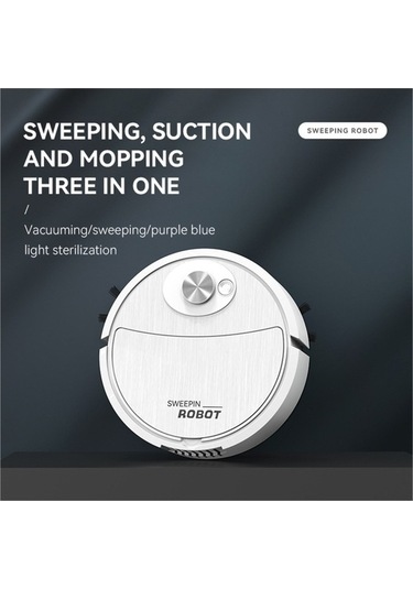 Fastbuy Akıllı Haritalamalı 3 Lü Robot Süpürge: 2000pa Emiş, Otomatik Şarj, Halı/sert Zemin Temizleyici, Siyah Siyah