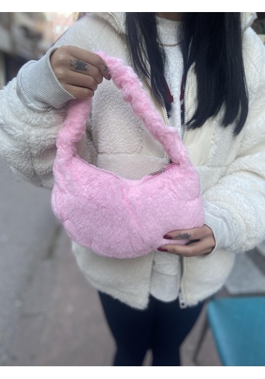 Hello Kitty Peluş El Çantası Fermuarlı -2707 Altın