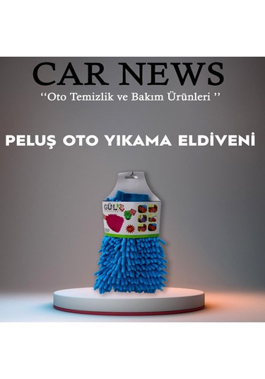 Car News Pelüş Oto Yıkama Eldiveni