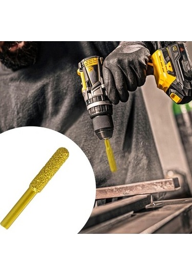 Lijinxu Elmas Taşlama Çapak Matkap Ucu Metal Gravür Dıy 8-mm