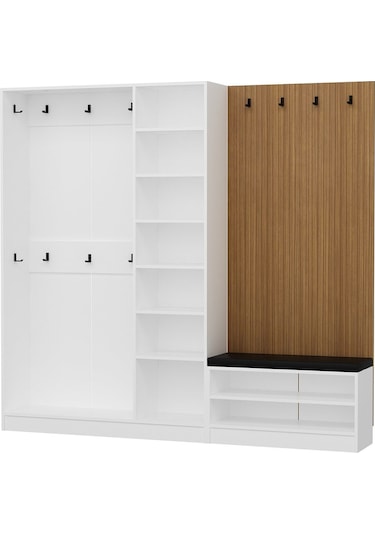 Kale Dekor Panel 1 Bölme Raf Portmanto+ayk Mind Byz 3 Kapaksız