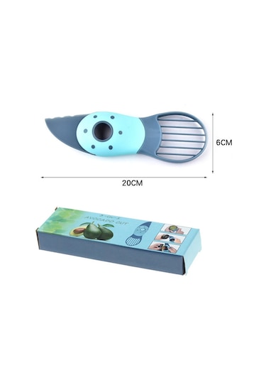 Cbtx Avokado Kesici Çok Fonksiyonlu Meyve Kesme Çukur Açma Cihazı Dilimleyici Tart Soyucu Ayırıcı