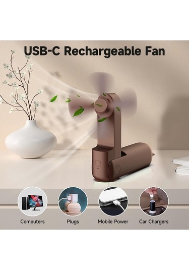 Fortunelane Soğutucu + Powerbank + Fener Çift Fonksiyonlu Usb Cepli Fan, Taşınabilir Dış Mekan Klima