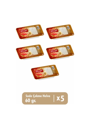 Sade Çekme Helva 60 G X 5 Adet