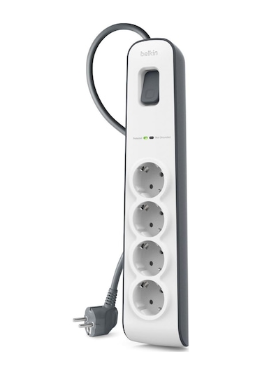 Belkin Bsv400vf2m 2 M 4 Lü Akım Korumalı Priz Mk2mk5bel0004 1 - 3 M