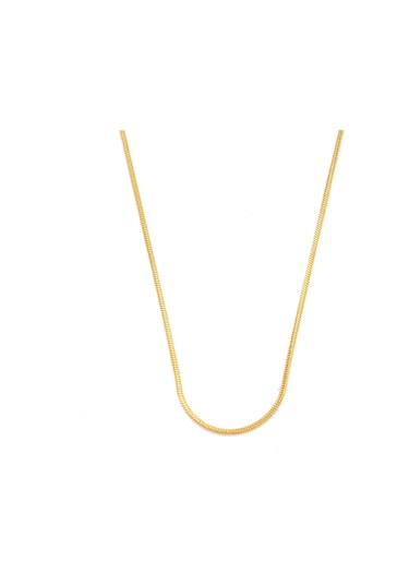 Çelik Zincir Altın Kaplama Oval Kesim 1 Mm Zn-301 Altın
