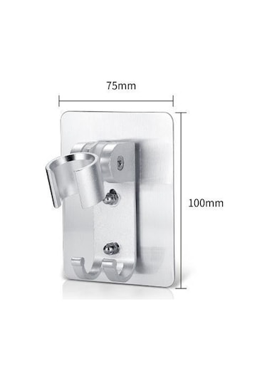 Banyo Yapışkan Ayarlanabilir Duvara Monte Duş Tutucu