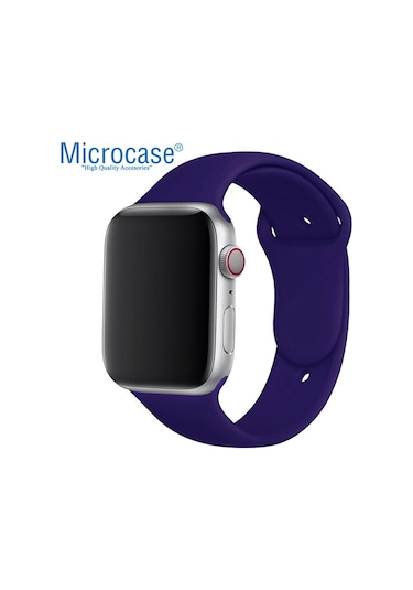 Microcase Apple Uyumlu  Watch Se 44 MM Silikon Kordon Kayış M-L