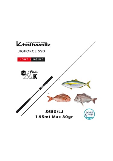 Tailwalk Jigforce Ssd S650-lj 1.95mt Max 80gr S2p Light Jigging Kamış Standart