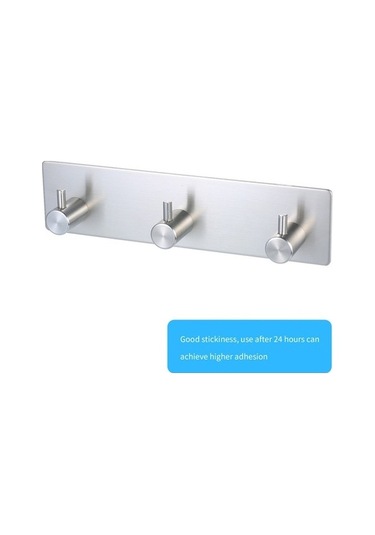 Tongxida Yapışkanlı Şapka Paslanmaz Palto Leezsing Kendinden Kanca Havlu Giysi Duvar Çelik Bornoz Banyo Askısı 3 Adet Bl Diğer