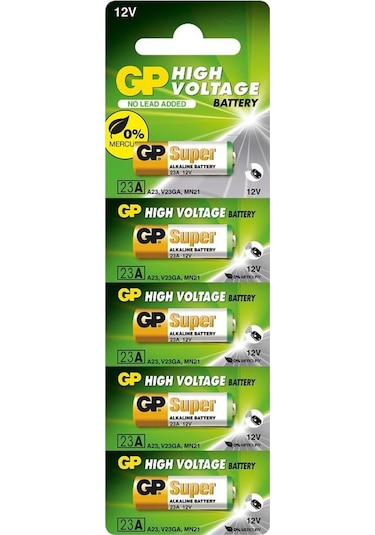 Gp Pil 23a 12v Alkalin 5li Paket