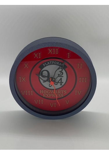 Hogwarts Express Temalı, Siyah Kasa Duvar Saati Siyah