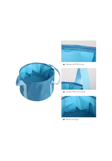 Yifomall Kırmızı Çekirdekli Katlanabilir Seyahat Ayak Yıkama Çantası - 80 C Isı Dayanıklı Polyester + Peva Materyal Kırmızı