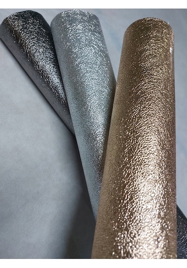 Lanse Suni Deri Yapışkanlı Altın Suni Deri 1 Adet 100 CM x 140 CM
