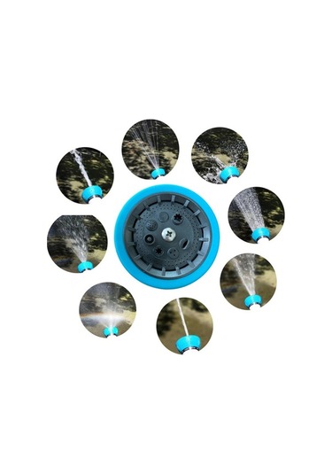 Besthome1 Yüksek Basınçlı Bahçe Hortumu Püskürtme Tabancası - 8 Ayarlı Yeşil Metal Sprey Tabancası