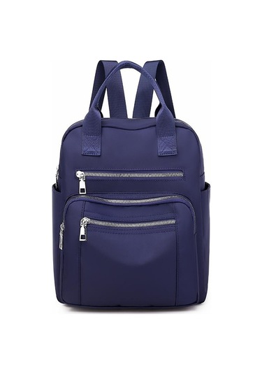 Mavi Kadın Sırt Çantası Seyahat Rahat Su Geçirmez Kadın Omuz Çantaları Kadın Büyük Kapasiteli Oxford Sırt Çantası Mavi