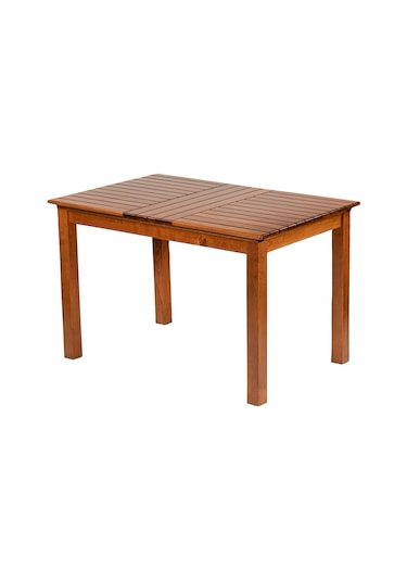 Atina 80X140 Sabit Ayaklı Ahşap Bahçe Balkon Masası