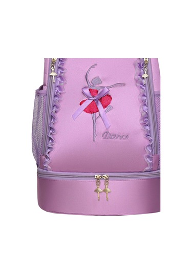 Suntek Bale Çantası Spor Yüzme Seyahat Jimnastik Için Sevimli Nakış Menekşe