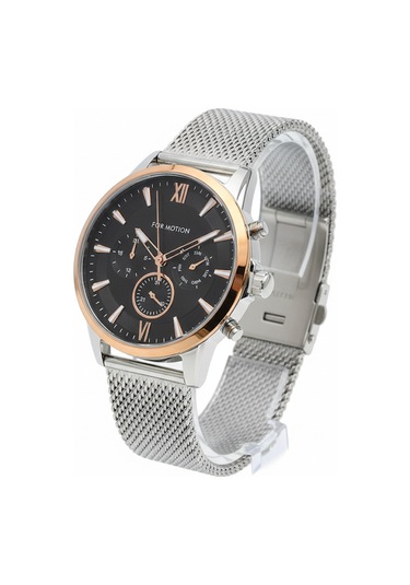 For Motion Erkek Kol Saati Gümüş Ve Altın Renk, Siyah Kadran - Fm.13524fh.03, 2 Yıl Garantili Altın For Motion Erkek Kol Saati Gümüş Ve Altın Renk, Siyah Kadran - Fm.13524fh.03, 2 Yıl Garantili Altın