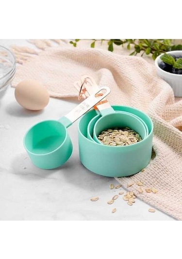 Pazly Siyah Yüksek Kaliteli Ölçüm Kaşığı, Ev Mutfak Çay-kahve-şeker-tuz Kaşığı, Un Ölçme Fincan, Gül Tasarımı Mutfak Araçları Siyah