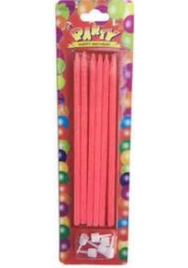 Mum Simli 14Cm Pembe 6 Adet