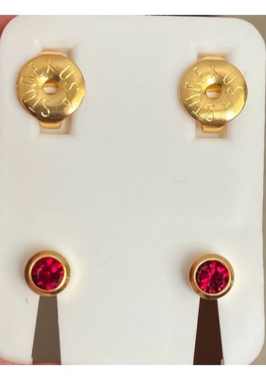 Studex Kulak Deliği İçin Çivili Küpe 370047428 Kırmızı