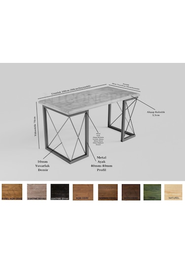 Wain Ntconcept Masif Ağaç Çalışma Masası
