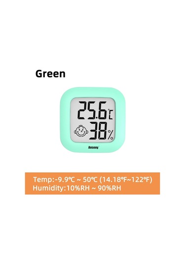 Yeşil Mini Lcd Dijital Termometre Higrometre Kapalı Oda Elektronik Sıcaklık Nem Ölçer Sensörü Ölçer Hava İstasyonu Ev İçin