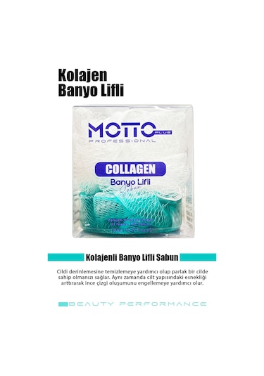 Motto Plus Kolajen Özlü Banyo Lifli Sabun 130 G