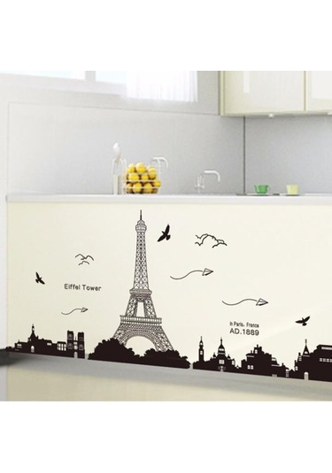 Eyfel Kulesi Çıkarılabilir Dekor Çevresel Duvar Duvar Çıkartmaları Çıkartması Diğer
