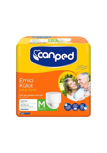 Canped Emici Külot Hasta Bezi Orta Boy M 10'Lu