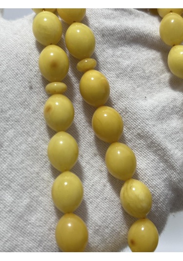 Doğal Kaya Damla Kehribar Tesbih 33lük 16,27 Gram