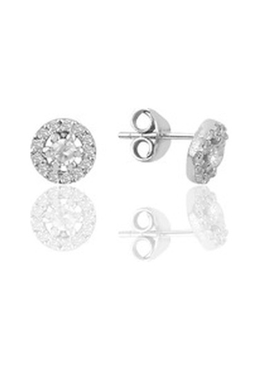 Gümüş Rodyumlu Pırlanta Montürlü Kolye Bileklik Ve Küpe Gümüş Üçl