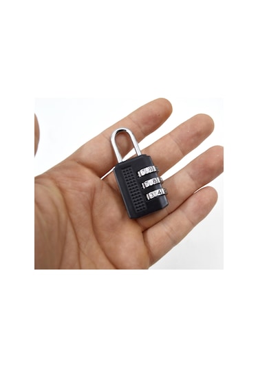 Bay-tec Şifreli Asma Kilit 25 Mm Siyah Mk-2374