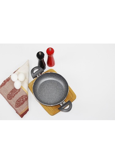 Eminox Çift Kulplu Granit Sahan Tava 18 CM